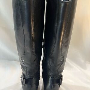 Harley Davidson Ladies Black Leather Cowboy Boots size 9